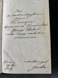 mit eigenhändiger Widmung