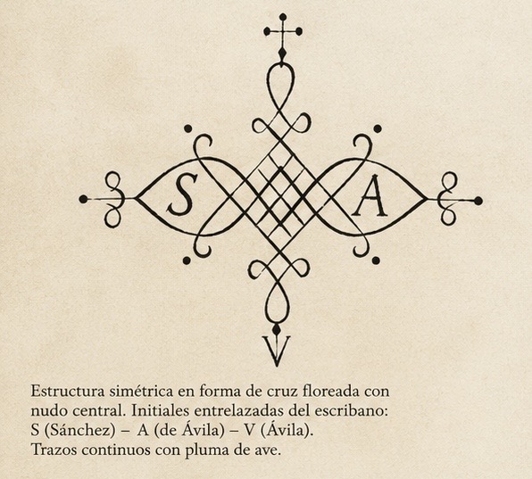 Signo notarial des Francisco Sánchez de Ávila