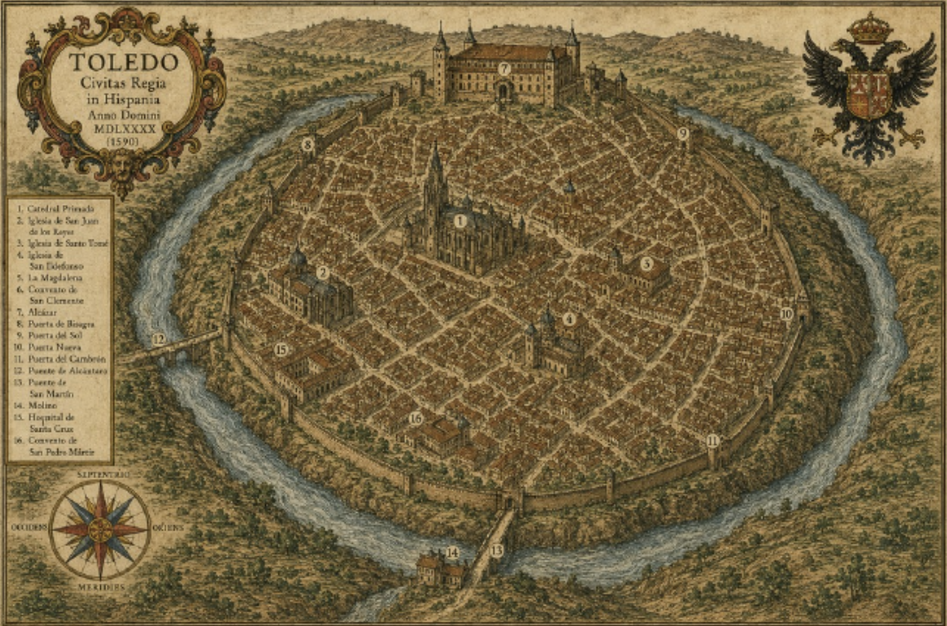 Historische Ansicht von Toledo